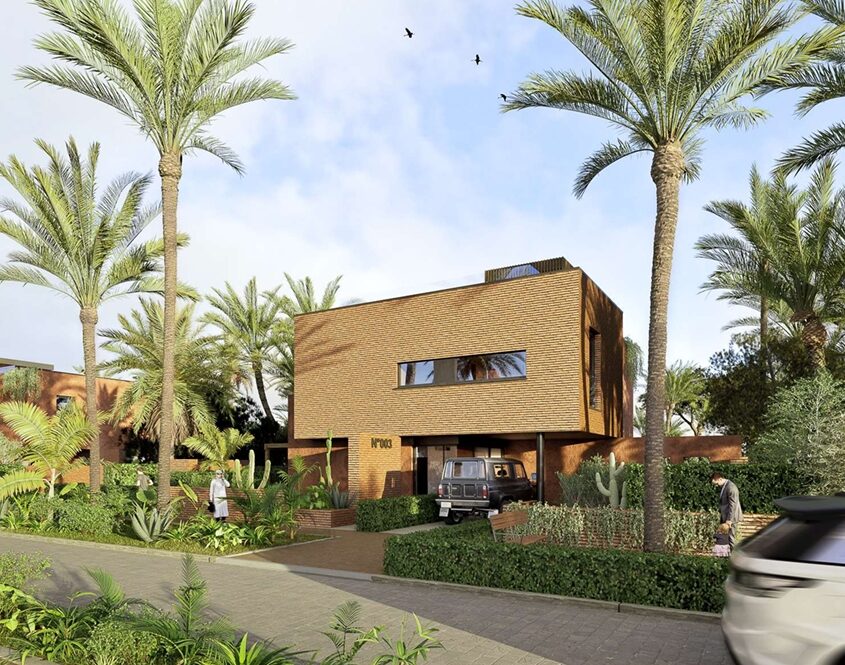 Villa jumelée Marrakech — vue extérieure