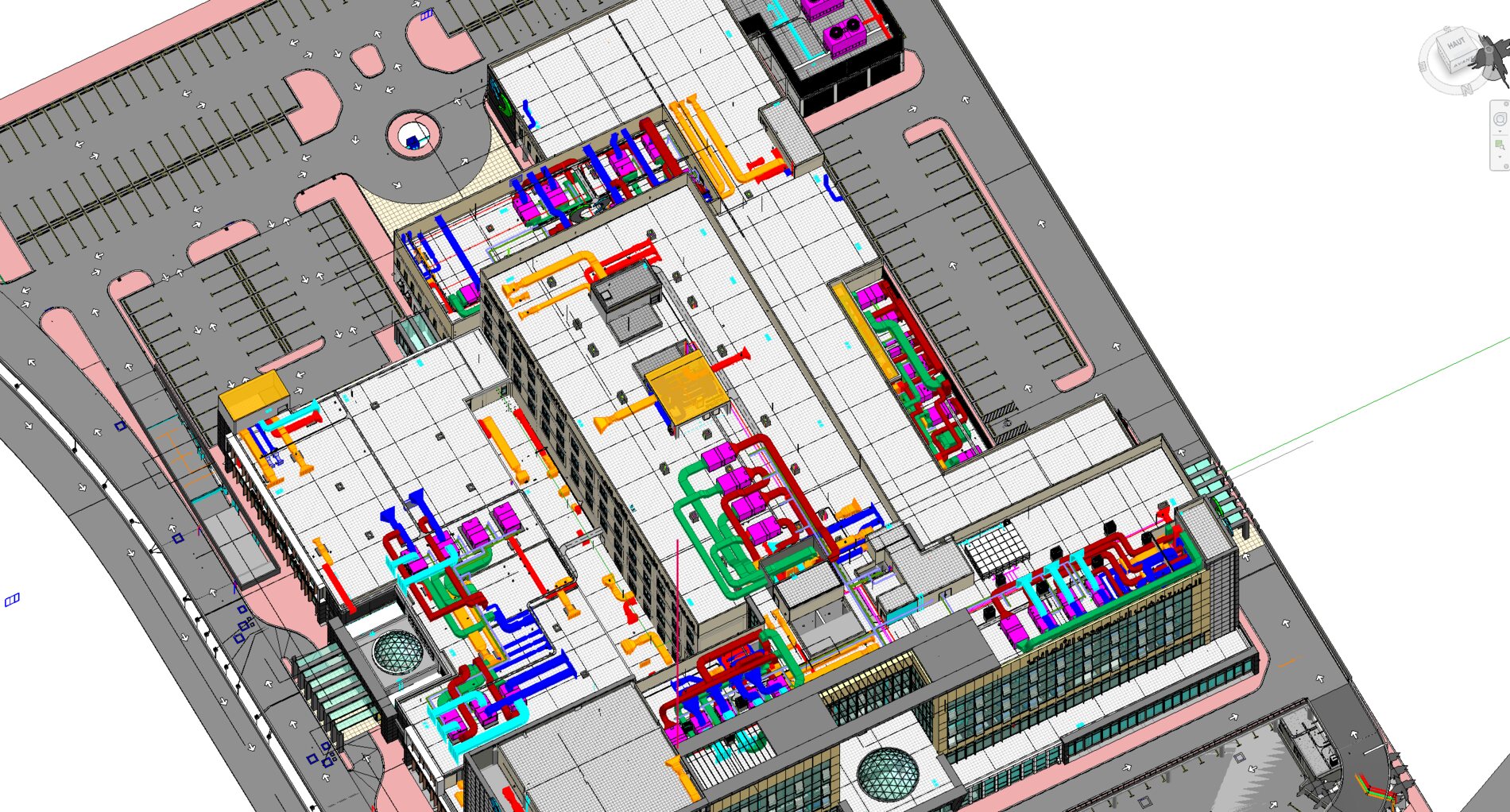 Réseaux MEP coordonnés en 3D